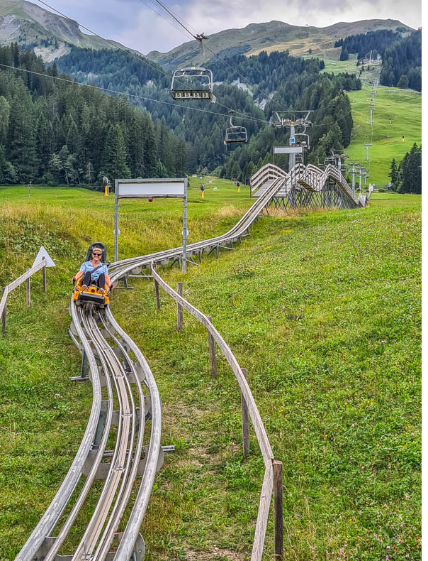FLOOMZER mountain coaster track in the Swiss Alps, image supplied by you